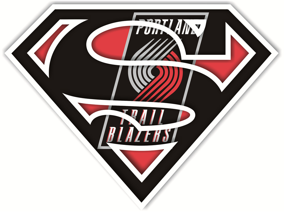 Portland Trail Blazers superman iron on heat transfer Portland Trail Blazers superman iron on heat transfer